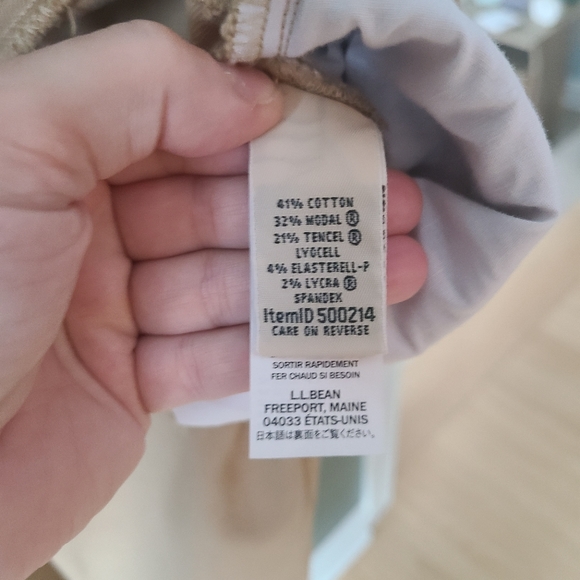 LL Bean True Straight Jeans in Tan - Picture 5 of 5